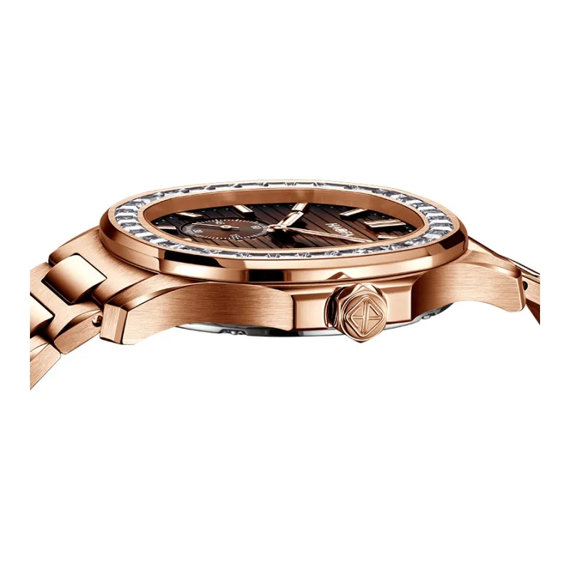 HaofaTourbillon Automatic Mechanical Movement Stainless Steel Watchband Watch Men's Watches Coffee Watch Dial-1
