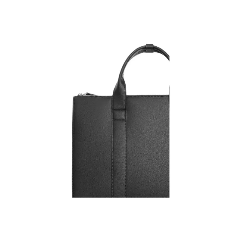 ZARA Polyurethane Briefcases Handbags Regular Men's Black-3
