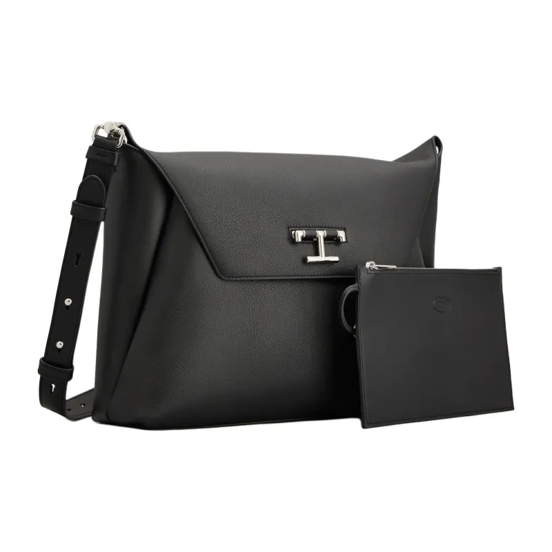 TOD'S Calfskin File Bag Shoulder Bag Regular Men's Black-1
