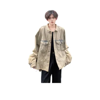 COMXZ Denim Jacket Unisex Yellow Mud