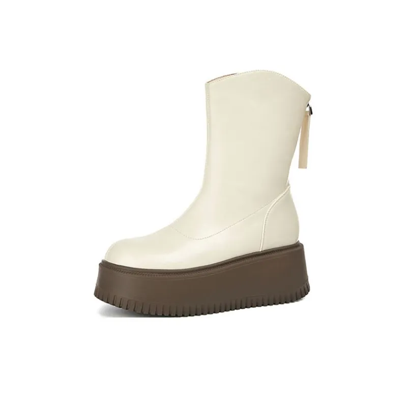 ST&SAT Ankle Boots Women's White-4