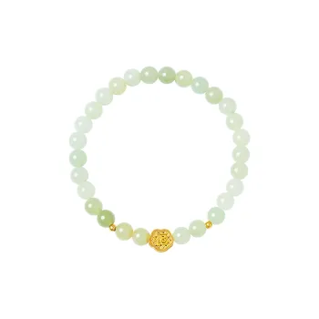 DIHUAJI Bracelets Pale Greenish White Jade Women's