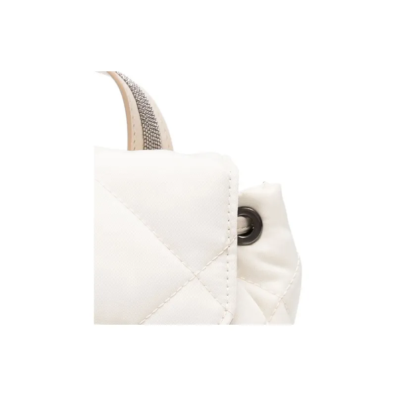 Brunello Cucinelli Quilted Foldover top Backpack-5