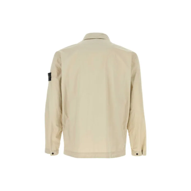 STONE ISLAND Logo Patch Overshirt-1