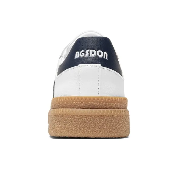 AGSDON Non-slip Lightweight Low-Top Skateboard Shoes Men's Beige Green-8