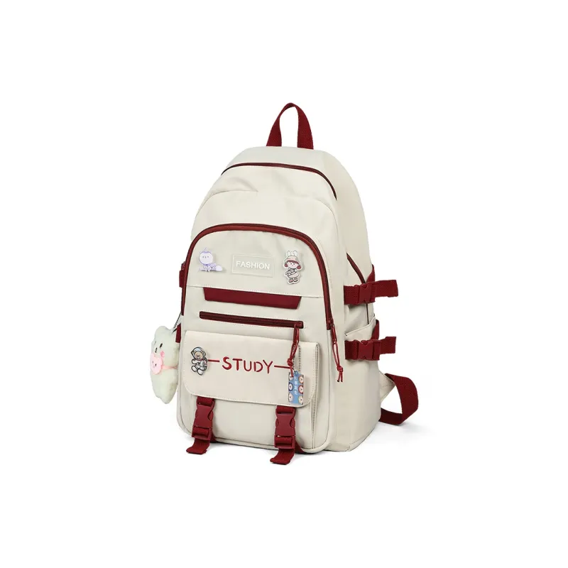 VINEY Fabric Backpack Regular Unisex Multicolor-3