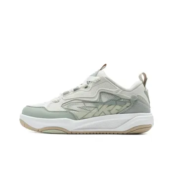 XTEP Wave CTR Anti Slip Wear Resistant Low Top Skateboard Shoes Women's White Green