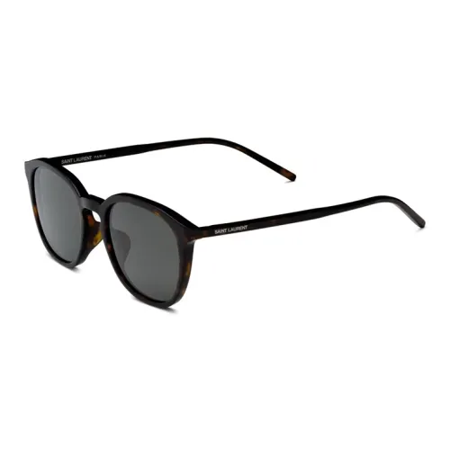SAINT LAURENT Acetate Irregular Shape Sunglasses Women's Tortoiseshell