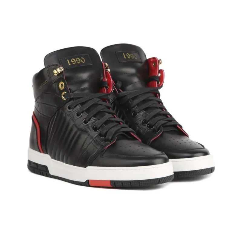 Giuliano Galiano High-Top Skateboard Shoes Men's Black-2