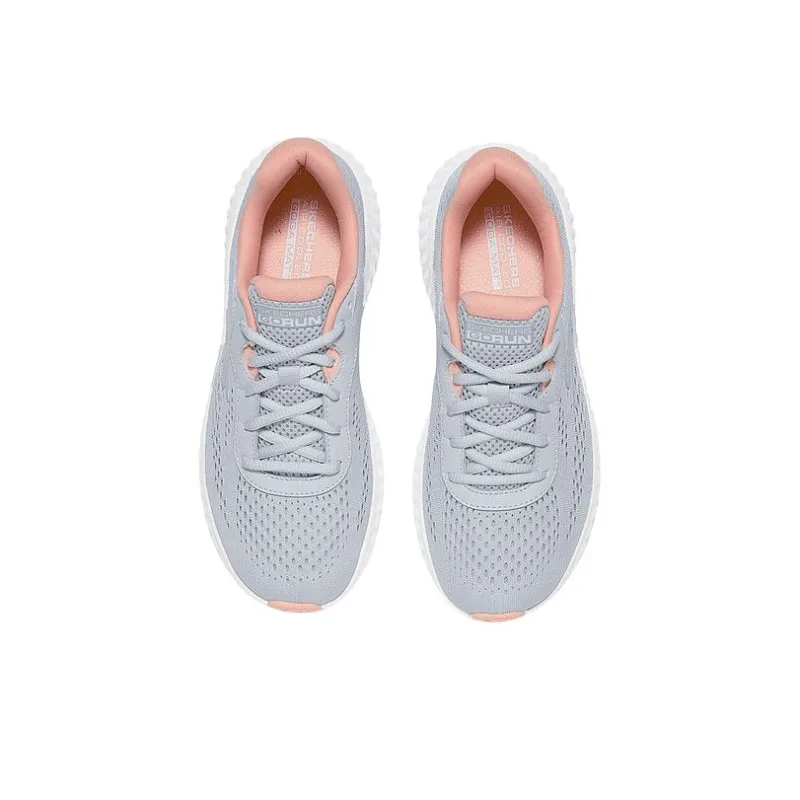 Skechers WOMEN'S GO Series Cushioning Rebound Low-Top Running Shoes Women's Light Gray-4
