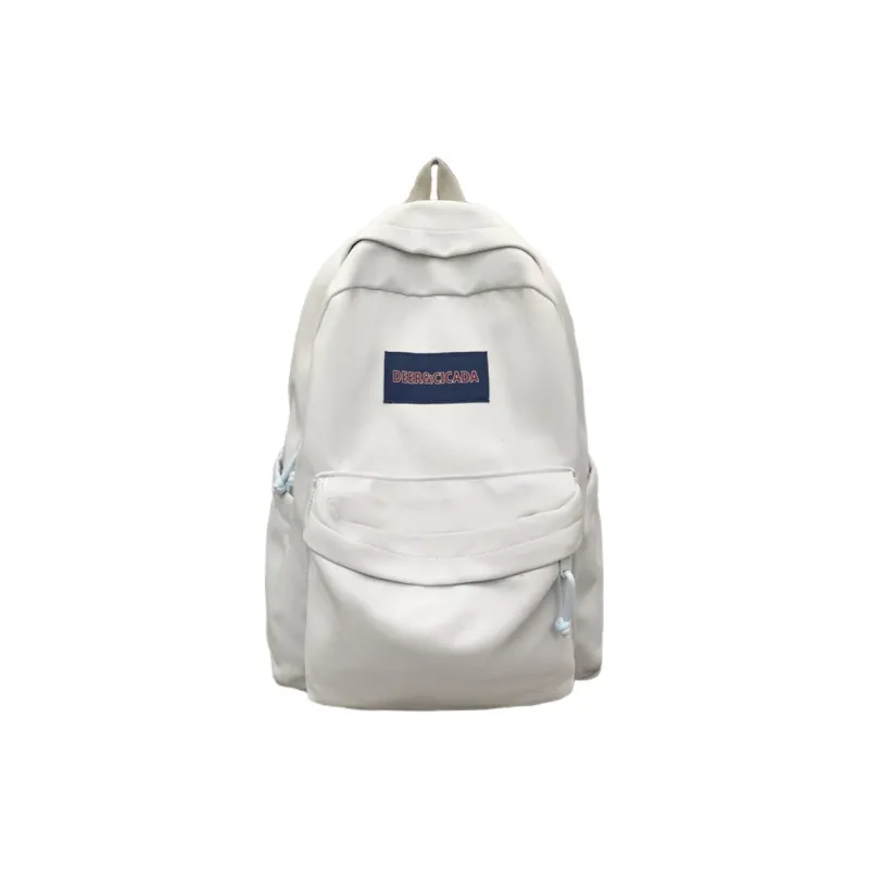 Tonlion Nylon Backpack Regular Unisex Black/Light Gray-0