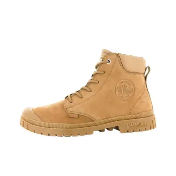 Palladium Abrasion Resistant Slip Resistant Short Outdoor Boots Unisex Brown