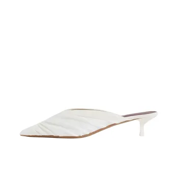 NEOUS Closed Toe Slippers 4.5cm Women's White