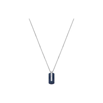HUGO BOSS Stainless Steel, Sterling Silver Necklaces Men's Silver