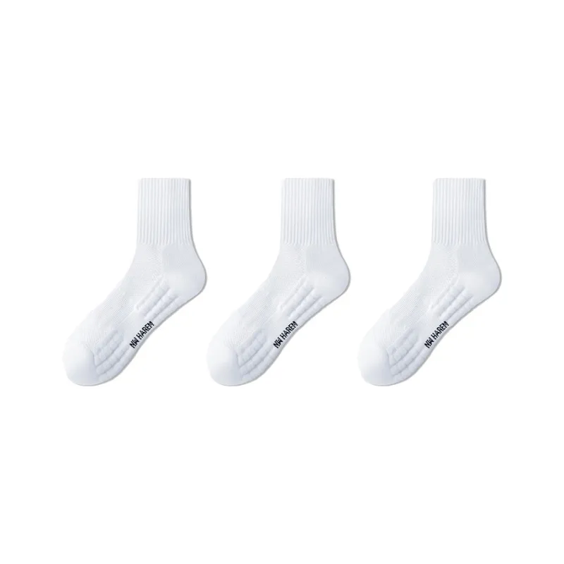 Cotton Gene Mid Calf Socks Men's 3 Pack-0
