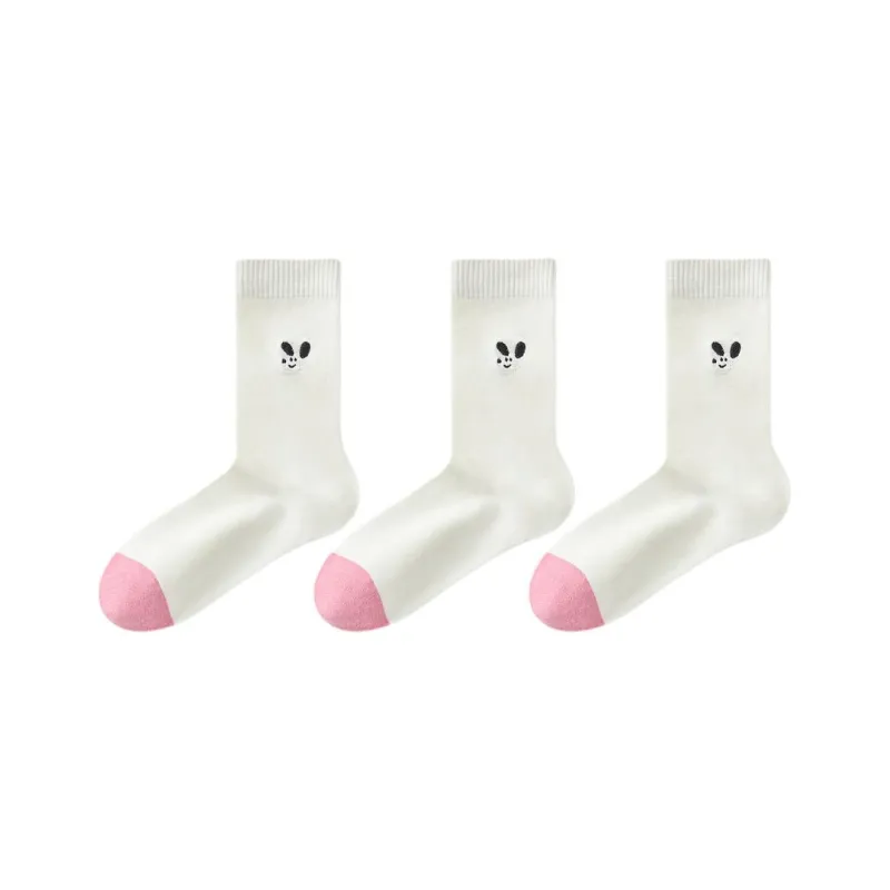 Temooues Mid Calf Socks Women's Combo Set-5
