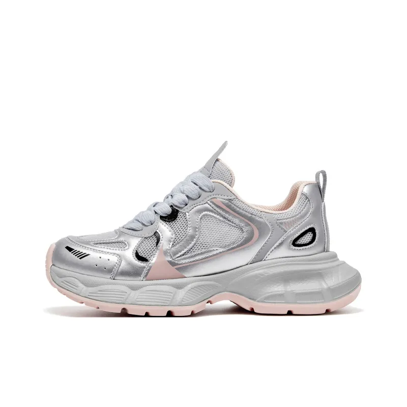 Spider King Low Top Chunky Sneakers Women's Gray-0