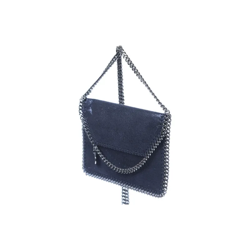 Stella McCartney PU Leather Portable Crossbody Bag, Shoulder Bag Trumpets Women's Dark Blue-1