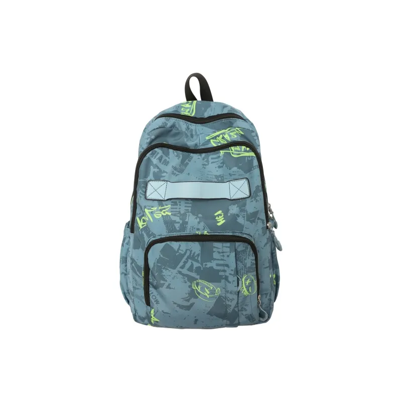 GEERDUN Nylon Backpack Regular Unisex Ecru/Black/Green/Peacock Blue/Pink-6