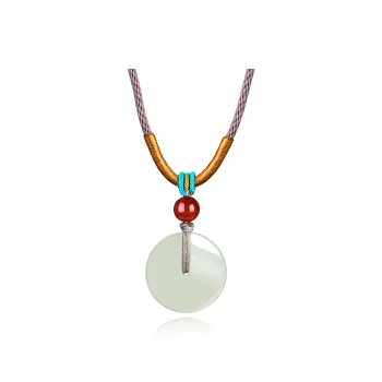 Di Su Xing Pendants White Jade Women's