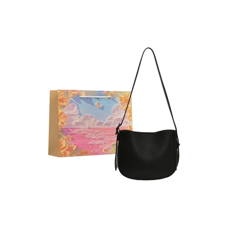 BRINCH PU Shoulder Bag Regular Women's Coffee/Black/Brown-0