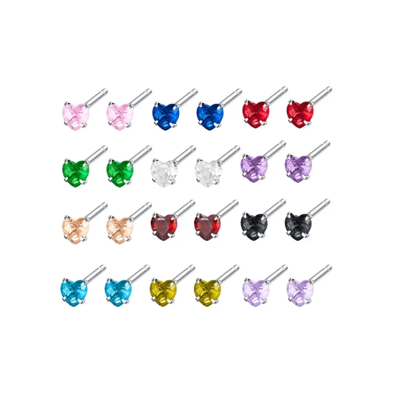 JAY S925 Silver Stud Earrings Women's-19