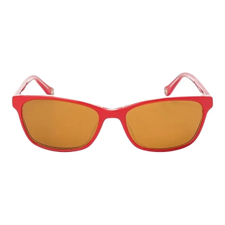 LOEWE Rectangular Sunglasses Women's Red-1