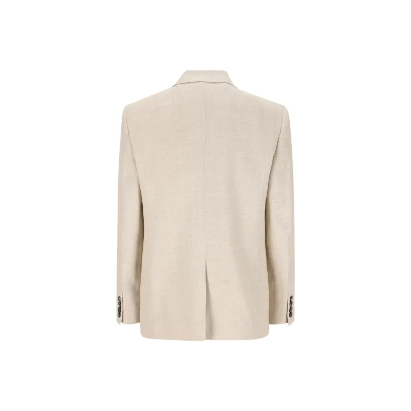 Valentino Double Breasted Long Sleeved Blazer-1