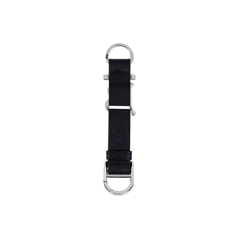 Burberry Leather Key Ring Bag Accessory Men's Black-2