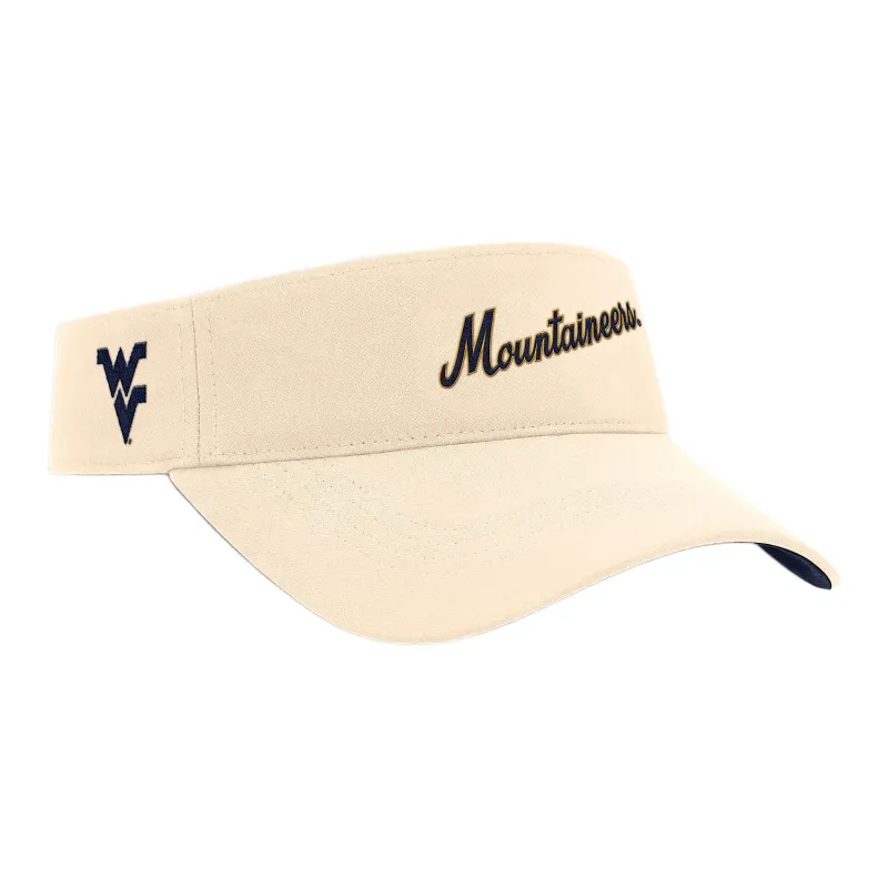 Nike West Virginia Mountaineers Primetime Ace Men's Nike Dri FIT College Adjustable Visor-1