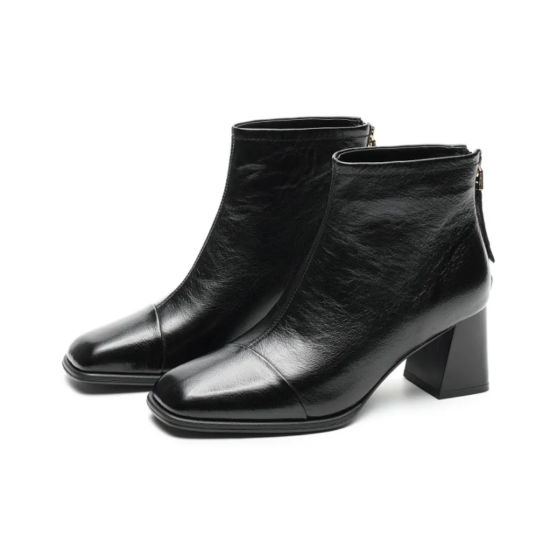 AOKANG Ankle Boots Women's Black-1