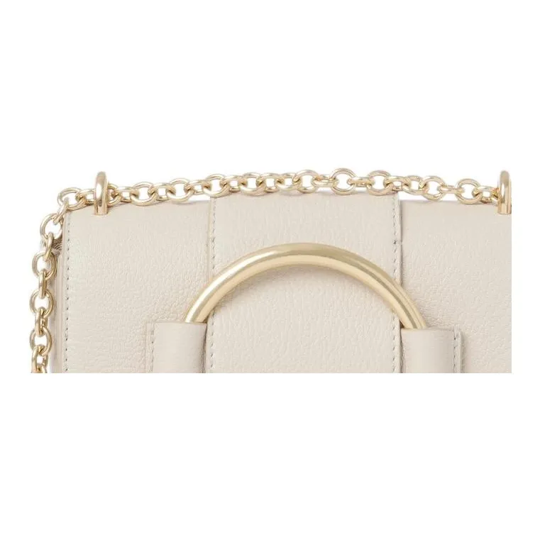 See By Chloe Hana Grain Goatskin Portable Crossbody Bag, Shoulder Bag Regular Women's Cement Beige-4