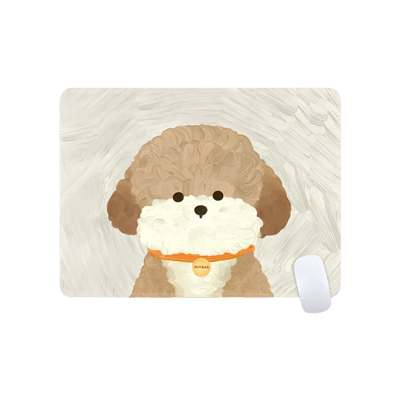 Beams Cute Puppy Small Size Computer Desk Pad Gaming Mat Slip Resistant Edge Trimmed Thickened Esports Mouse Pads-15