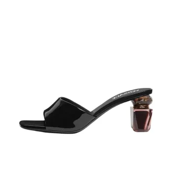 VERSACE Slide Slippers 7cm Women's Black