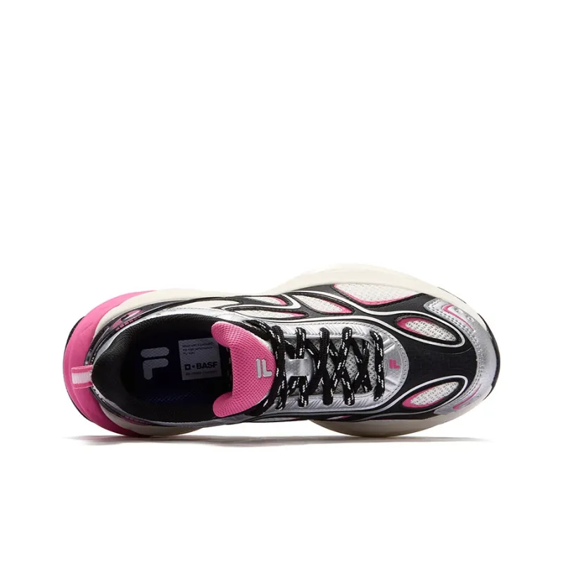 FILA FUSION BUZZARD II Meteorite Shoes 2nd Generation Low Top Casual Shoes Women's Snow White Black-2