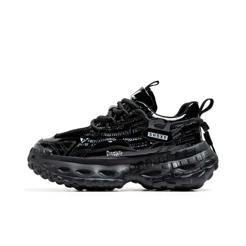 Budding Bear Slip Resistant, Abrasion Resistant, Breathable, Height Increasing Low Top Chunky Sneakers Men's-7