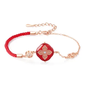 Lao Feng Xiang Agate Bracelets Women's