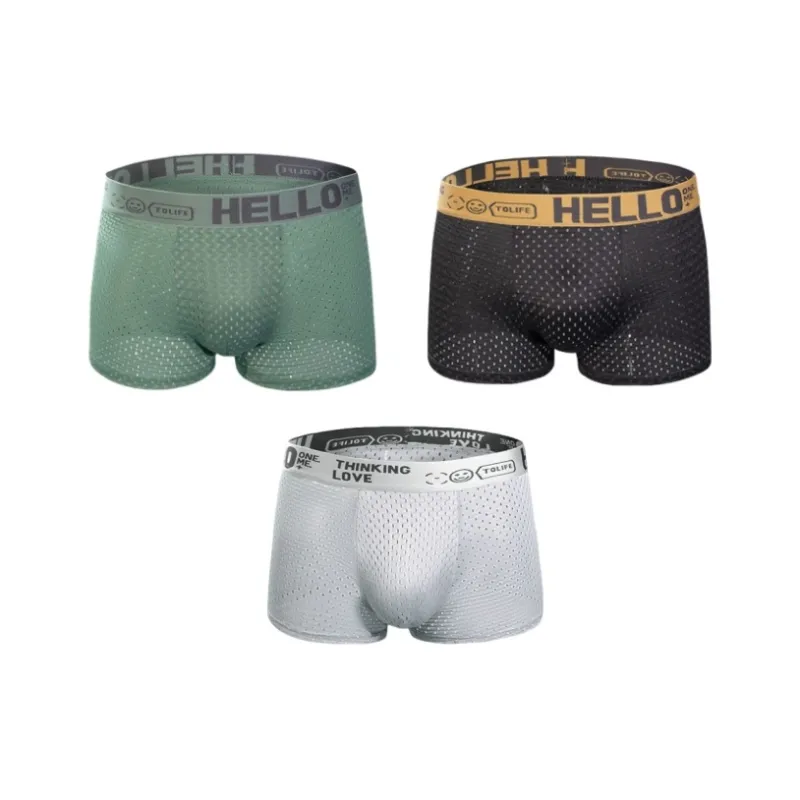 Qiao Ni Tong Underpants Men's 1 Pack Black-7