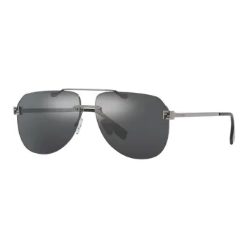 FENDI Metal Aviator Sunglasses Unisex Gray