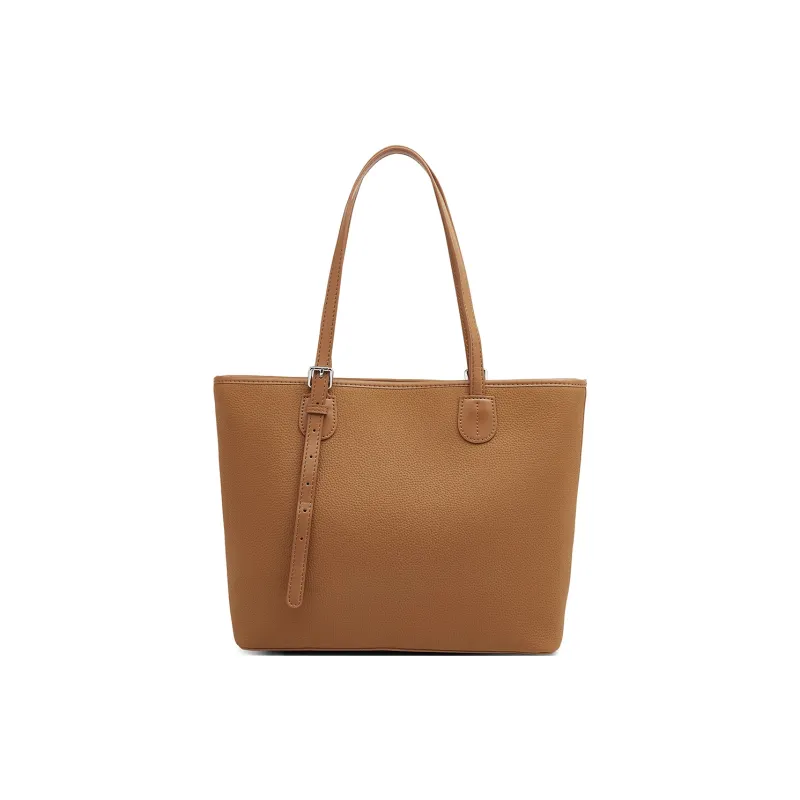 Old Man's Head Top Grain Cow Leather Shoulder Bag Regular Women's Black/Elephant Grey/Caramel-12