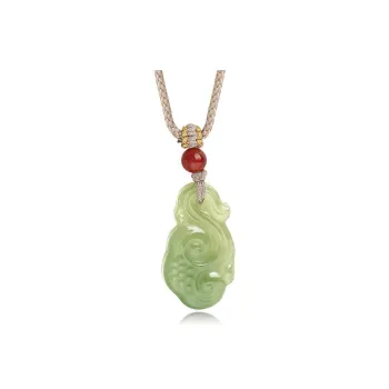 Di Su Xing Hetian Jade Pendants White Jade Women's