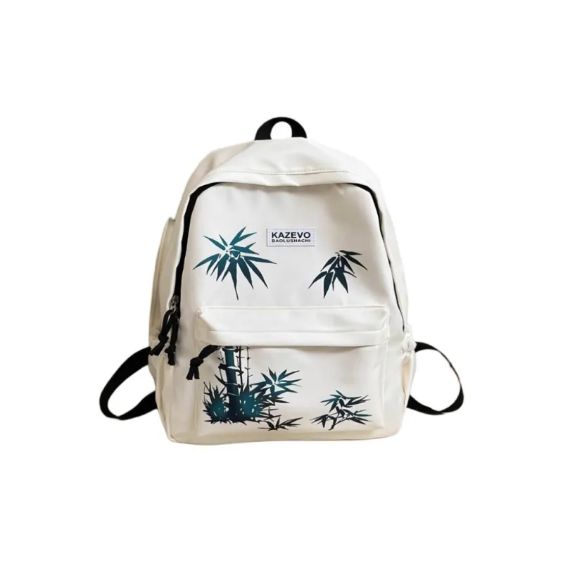 URBAN FOREST Polyester Backpack Regular Unisex White/Black-0