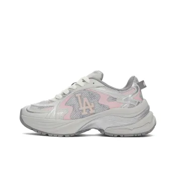 MLB Curve Runner Durable Breathable Lightweight Low Top Chunky Sneakers Women's Gray