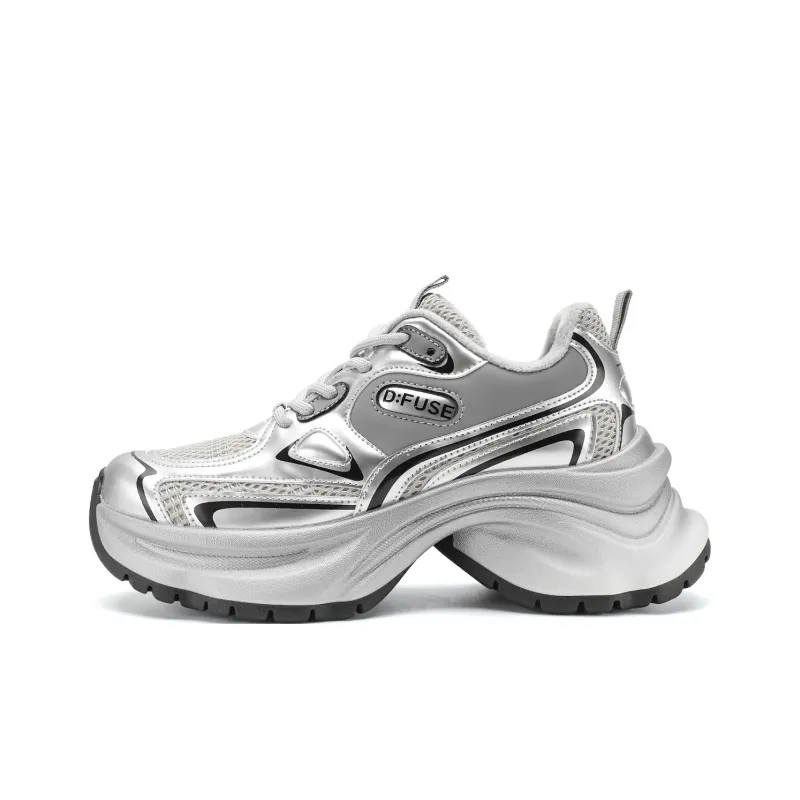 D:FUSE SCANDINAVIA Cushioned Slip-Resistant Abrasion-Resistant Low-Top Chunky Sneakers Women's-9