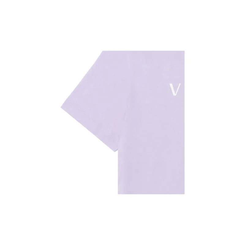 VERSACE Men Logo Printed Round Neck Short Sleeve T shirt Purple-7