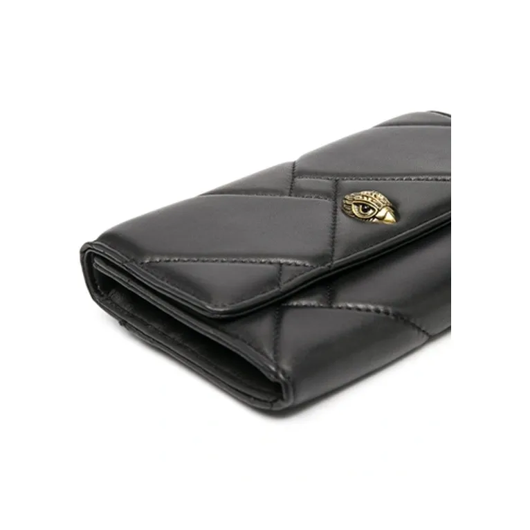 Kurt Geiger London Leather Wallet Shoulder Bag Women's Black-4