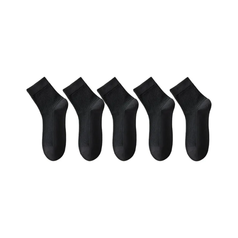 Lan Miao Mid Calf Socks Men's 5 Pack-4
