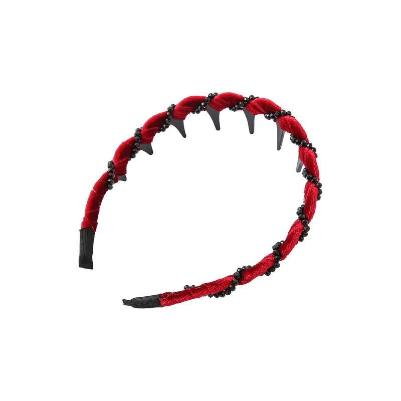 WIR ORNAMENTS Acrylic Imitation Velvet Headbands Women's-3