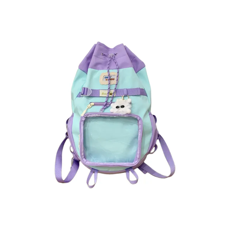 URBAN FOREST Nylon Fabric Backpack Regular Unisex Multicolor-0