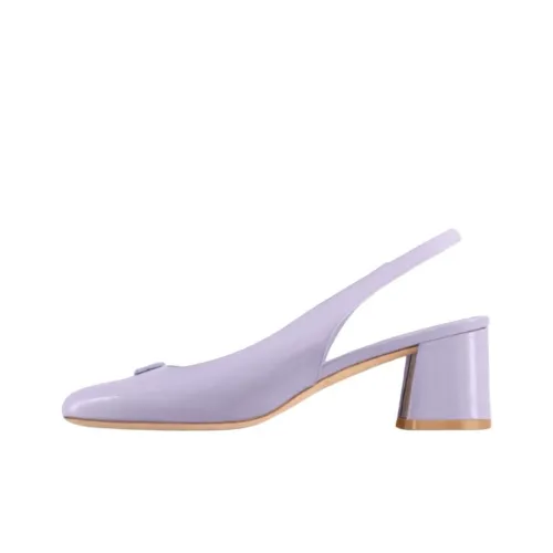 LOUIS VUITTON Swing Chunky Heel High Heels 5.5cm Women's Purple